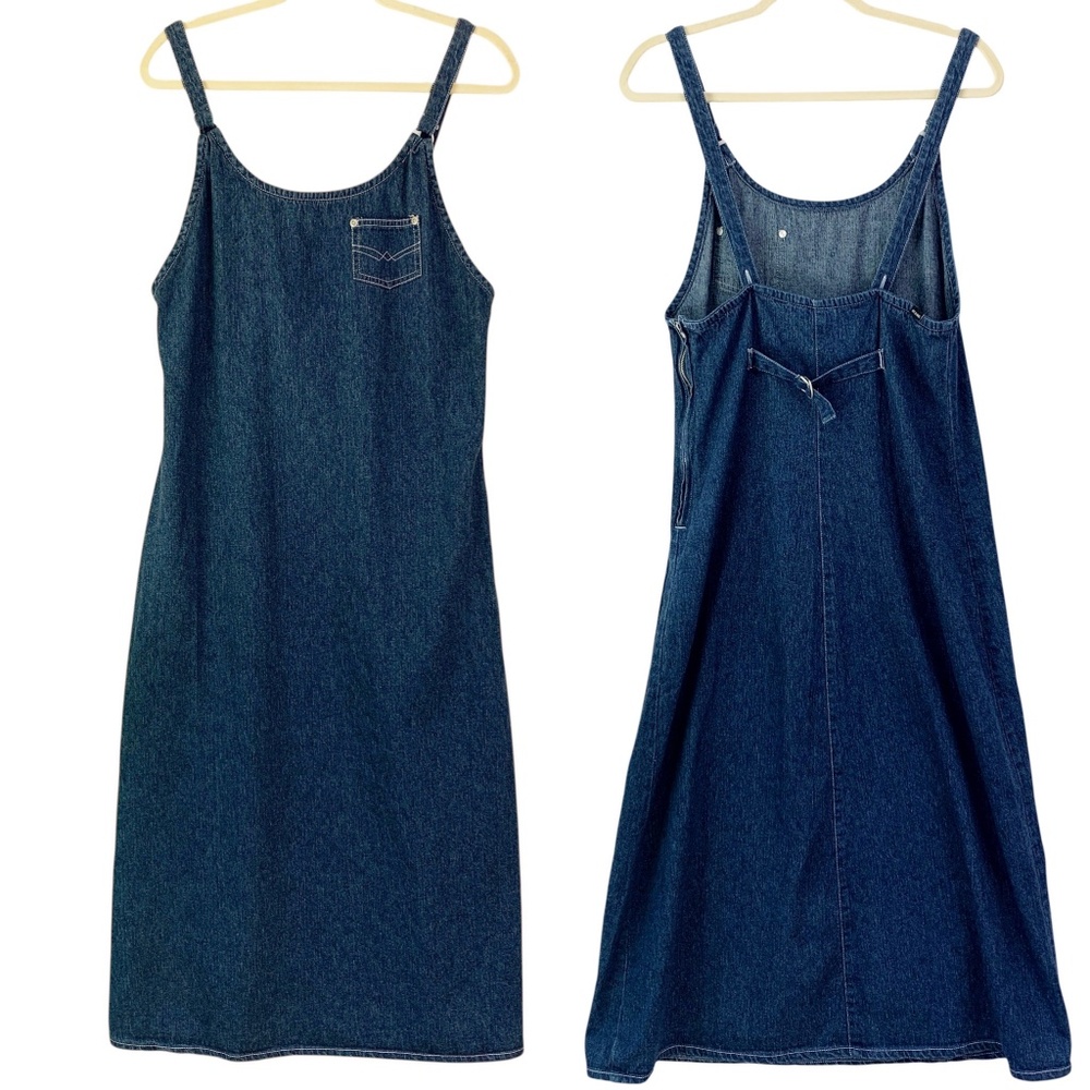 NY&Co Blue Denim Maxi Dress